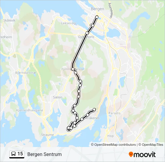 15 Bus Line Map