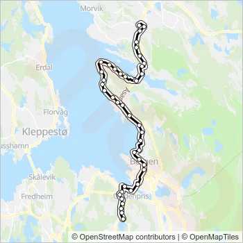 19 Bus Line Map