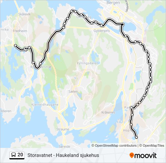 20 Bus Line Map