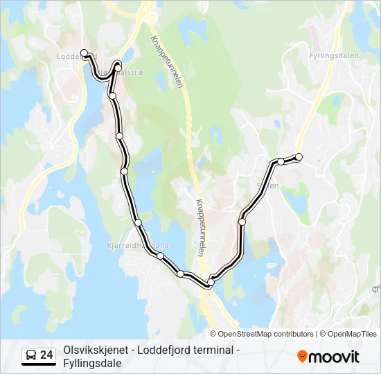 24 Bus Line Map
