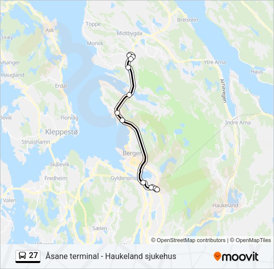 27 Bus Line Map