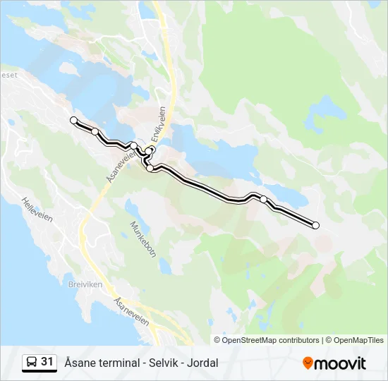31 Bus Line Map