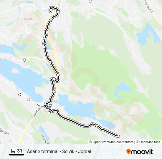 31 Bus Line Map