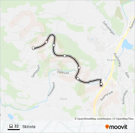 32 Bus Line Map