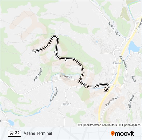 32 Bus Line Map
