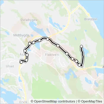 38 Bus Line Map