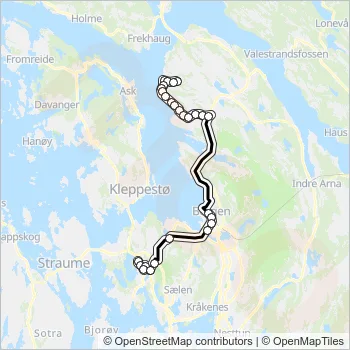 3E Bus Line Map