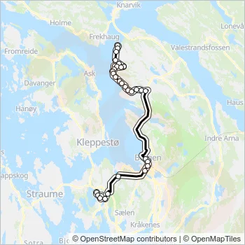 3E Bus Line Map