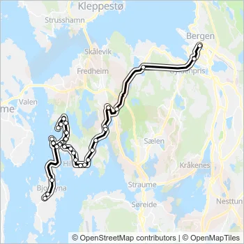 42 Bus Line Map