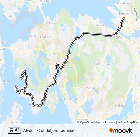 42 Bus Line Map