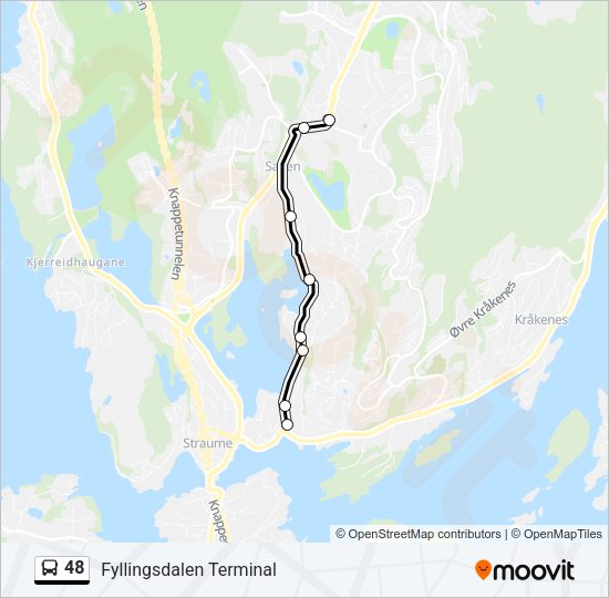 48 Bus Line Map