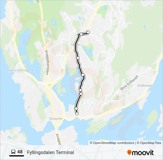 48 Bus Line Map