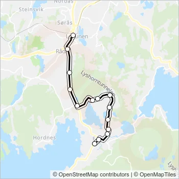 60 Bus Line Map