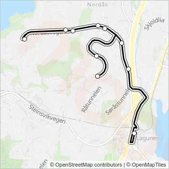 67 Bus Line Map