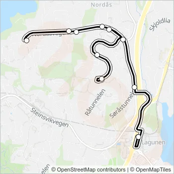 67 Bus Line Map