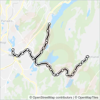71 Bus Line Map