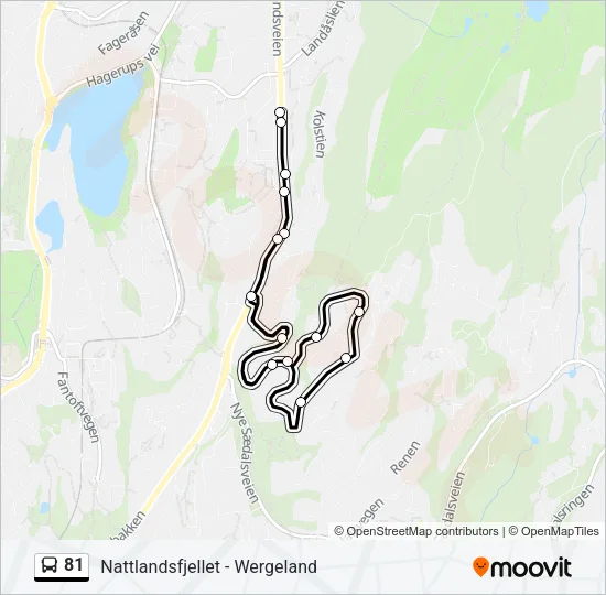 81 Bus Line Map