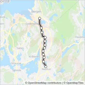 83 Bus Line Map