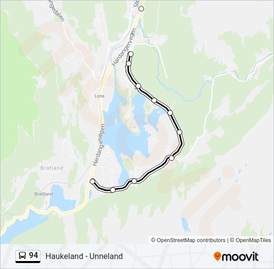 94 Bus Line Map