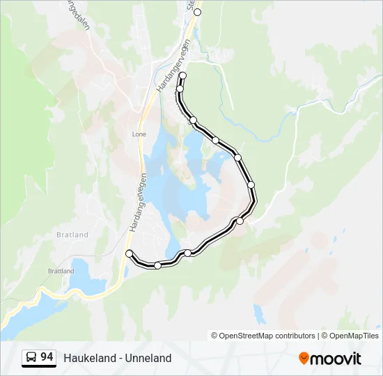 94 Bus Line Map