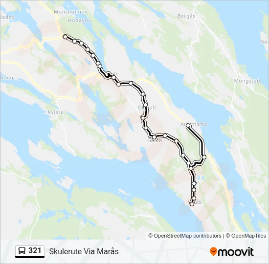 321 Bus Line Map