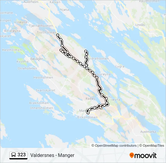 323 Bus Line Map