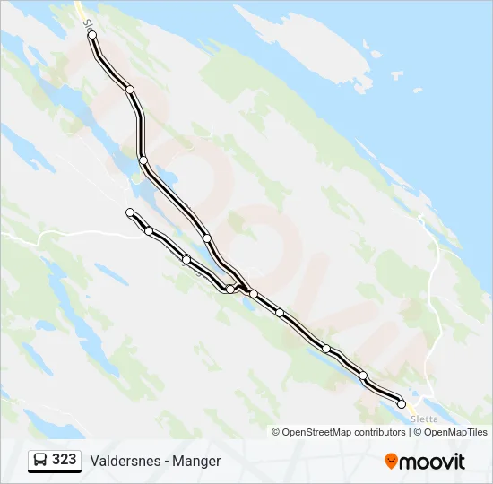 323 Bus Line Map