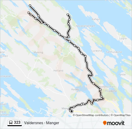 323 Bus Line Map