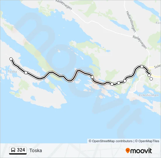324 Bus Line Map