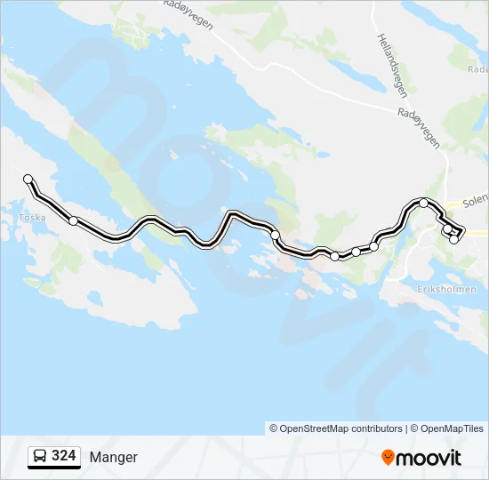 324 Bus Line Map