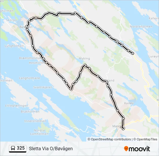 325 Bus Line Map