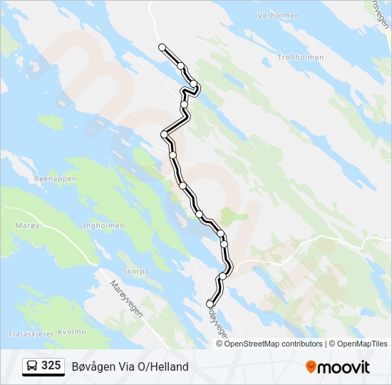 325 Bus Line Map