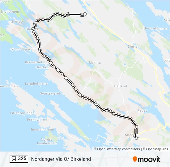 325 Bus Line Map
