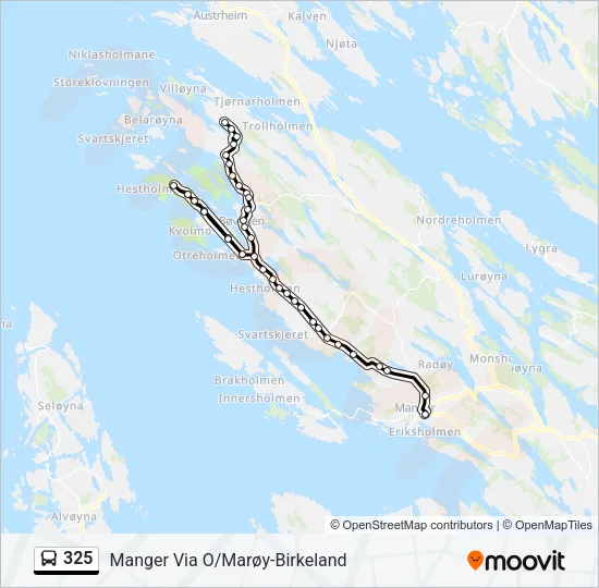 325 Bus Line Map