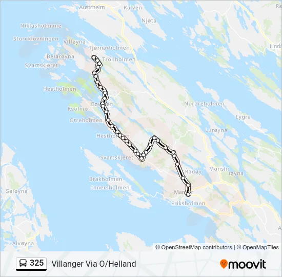 325 Bus Line Map