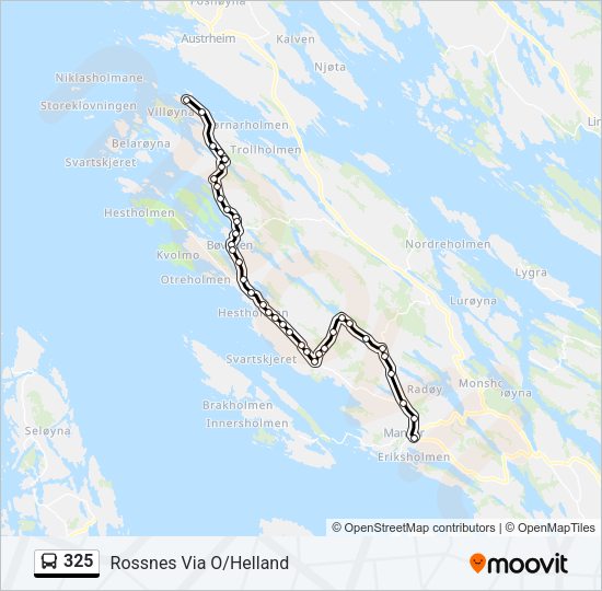 325 Bus Line Map