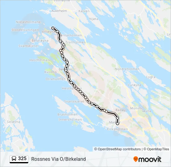 325 Bus Line Map