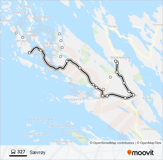327 Bus Line Map