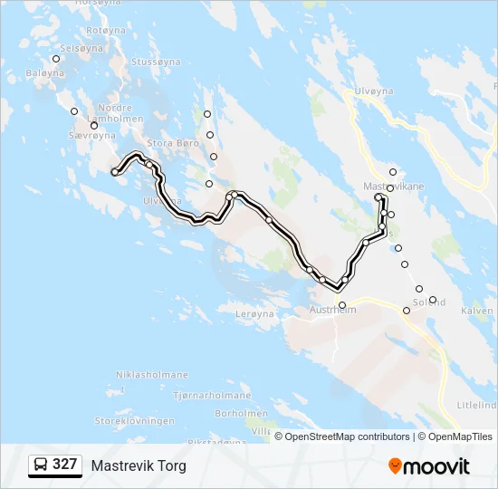 327 Bus Line Map