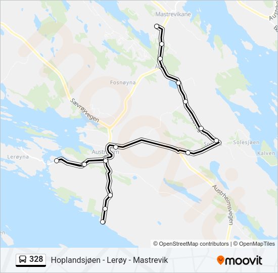 328 Bus Line Map