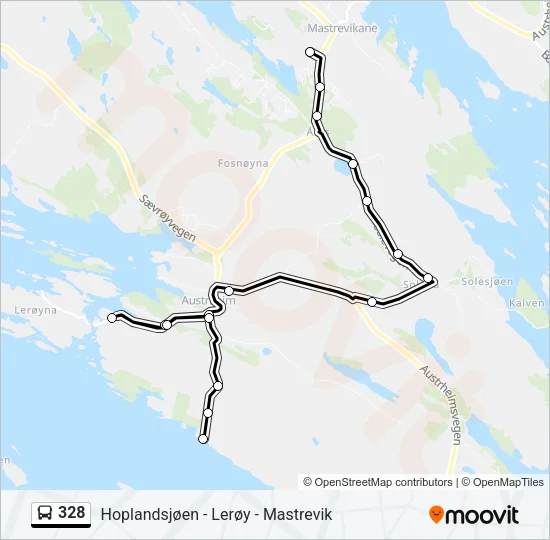 328 Bus Line Map