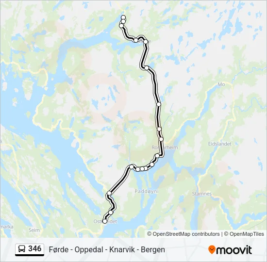 346 Bus Line Map