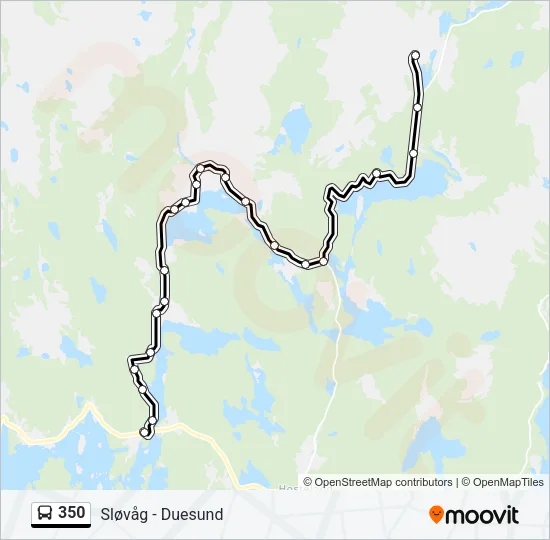 350 Bus Line Map
