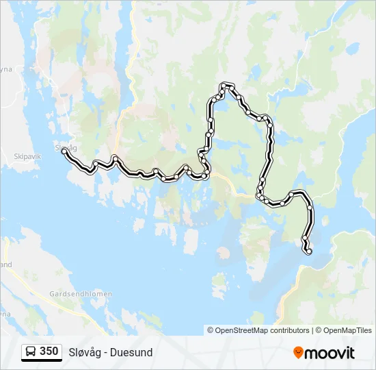 350 Bus Line Map