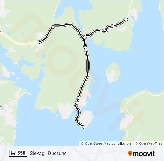 350 bus Line Map