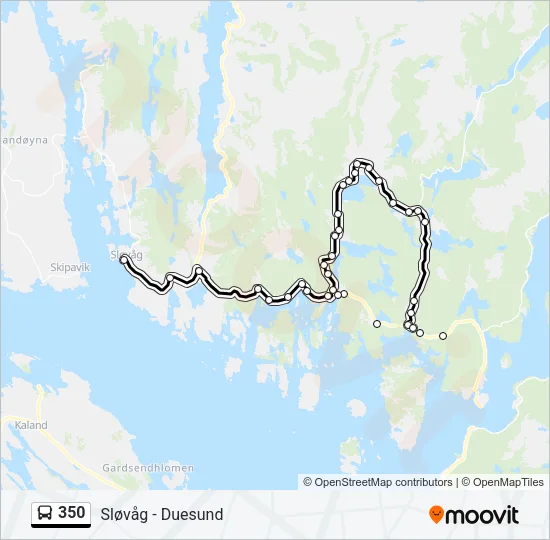 350 Bus Line Map