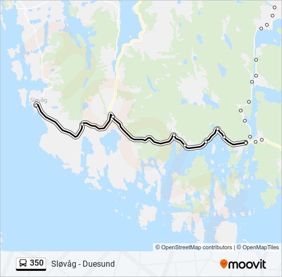 350 bus Line Map