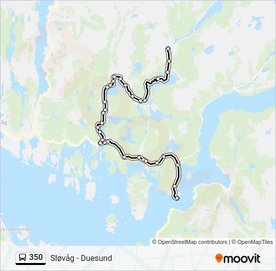 350 Bus Line Map