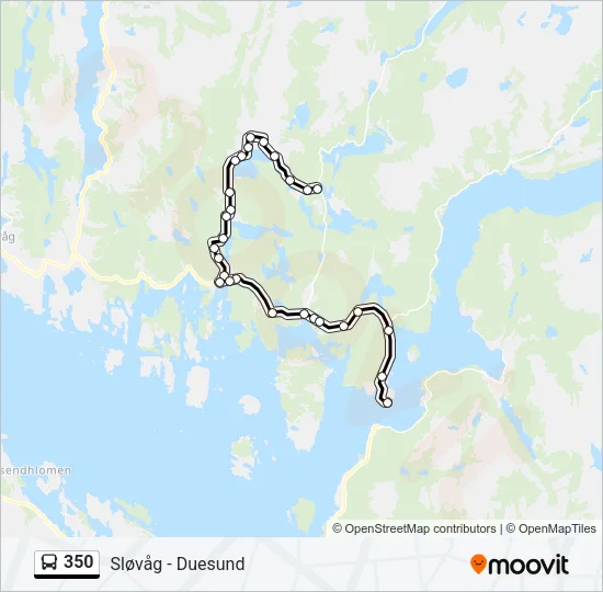 350 Bus Line Map