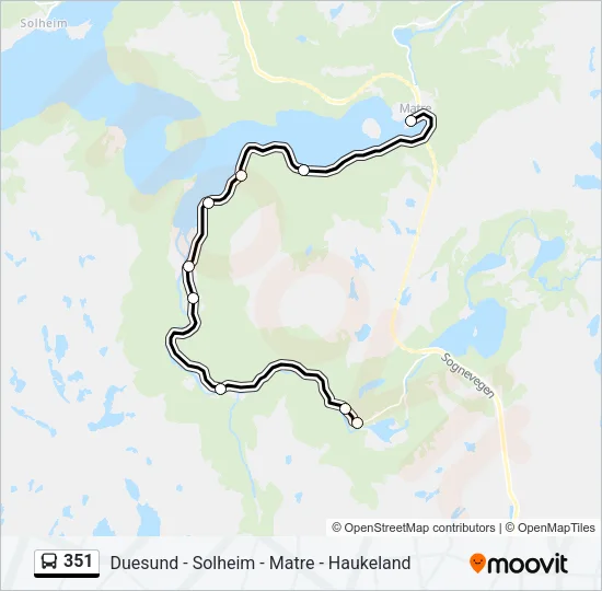 351 Bus Line Map